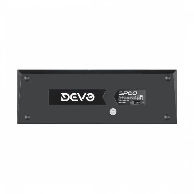 Alt view image 4 of 4 - Devo Gaming Keyboard - SP60 Black - Blue Switch