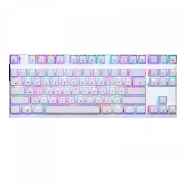 Main image of Devo Gaming Keyboard - ST80 White - Blue Switch