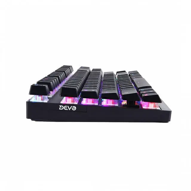 Alt view image 3 of 4 - Devo Gaming Keyboard - ST80 Black - Blue Switch