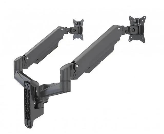 Alt view image 3 of 7 - Devo Gaming Wall Monitor Arm - 2 Monitors