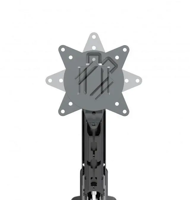 Alt view image 5 of 7 - Devo Gaming Wall Monitor Arm - 2 Monitors