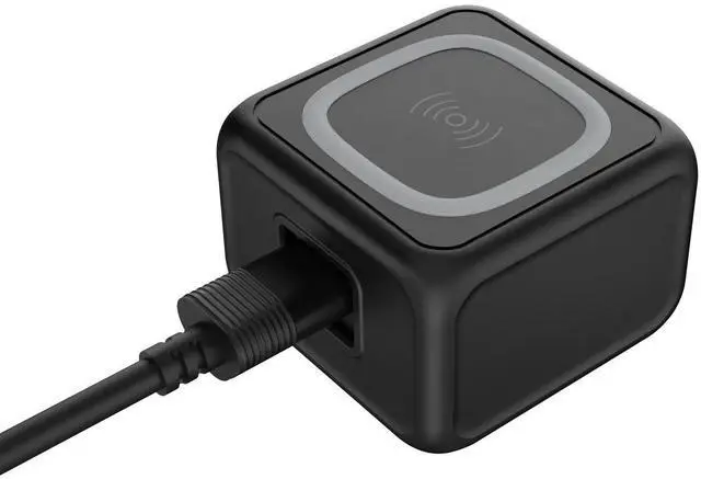 Alt view image 3 of 3 - Porodo 3-Ports Fast Wireless Charger 15W PD 30W UK - Black