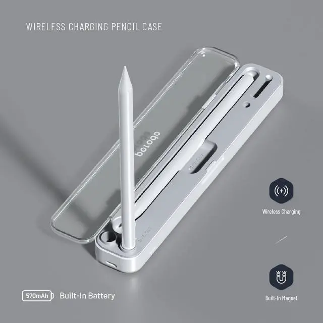 Alt view image 4 of 4 - Porodo Charging & Storage for Pencil 1/2 570mAh - White
