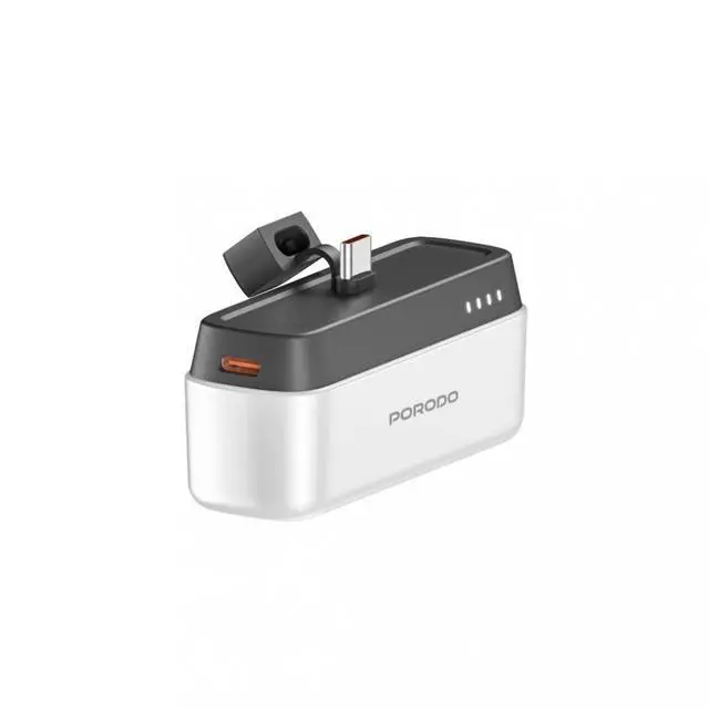 Main image of Porodo 5000mAh Power Bank with Type-C Connector - White