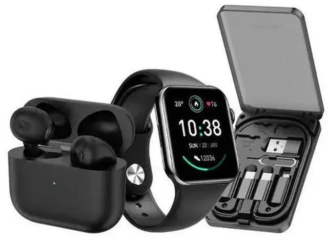 Main image of Green Lion 3 in 1 Ultimate Combo (Smart Watch/Earbud/Multi Travel Box) - Black