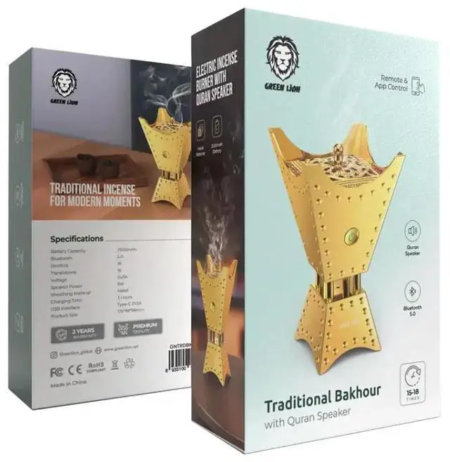 Alt view image 2 of 2 - Green Lion Traditional Bakhour - Gold