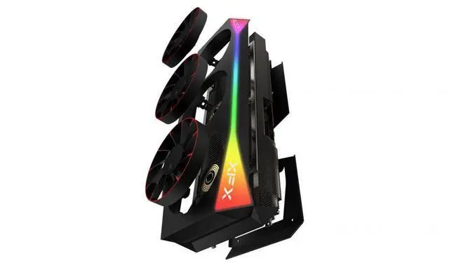 Alt view image 3 of 5 - XFX Mercury AMD Radeon RX 9070 XT OC Magnetic Air Edition with RGB 16GB GDDR6 HDMI 3xDP, AMD RDNA 4 RX-97TMARGB9