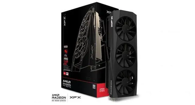 Alt view image 5 of 5 - XFX Quicksilver RX 9070 OC 16GB GPU - Black