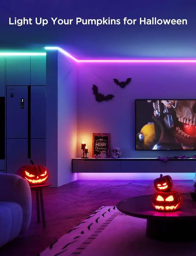 Alt view image 7 of 7 - Govee Strip Light S Segmented Color Control 10m (32.8ft)