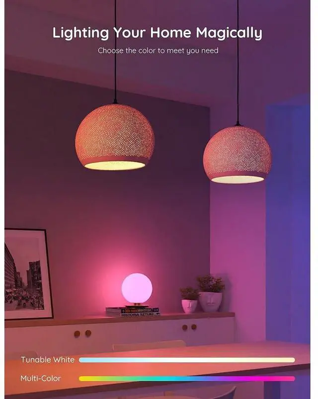 Alt view image 2 of 3 - Govee Smart E27 Color Light Bulb