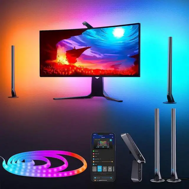 Alt view image 2 of 6 - Govee DreamView G1 Pro Gaming Light - Full Kit