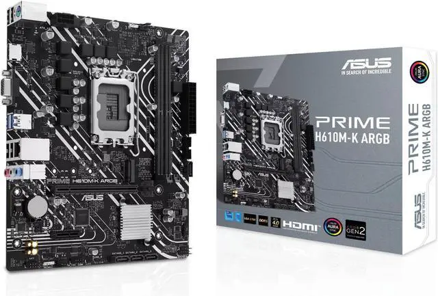 Main image of Asus Prime H610M-K DDR5 Gaming Motherboard