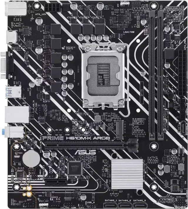 Alt view image 2 of 4 - Asus Prime H610M-K DDR5 Gaming Motherboard