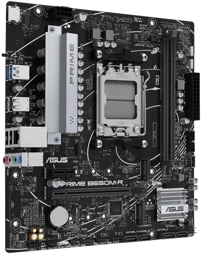 Alt view image 3 of 11 - ASUS Prime B650M-R Gaming Motherboard