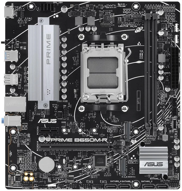Alt view image 2 of 11 - ASUS Prime B650M-R Gaming Motherboard