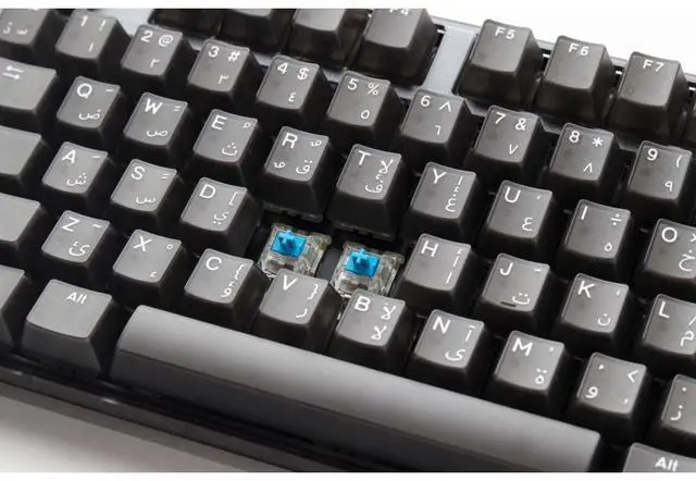 Alt view image 5 of 7 - Ducky One 3 RGB TKL - Arabic - Cherry Blue - Black