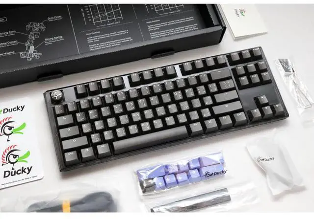 Alt view image 4 of 7 - Ducky One 3 RGB TKL - Arabic - Cherry Blue - Black