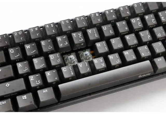 Alt view image 3 of 7 - Ducky One 3 Aura Black SF - Arabic - Speed Silver Switch - Black