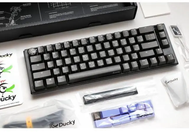 Alt view image 7 of 7 - Ducky One 3 Aura Black SF - Arabic - Speed Silver Switch - Black