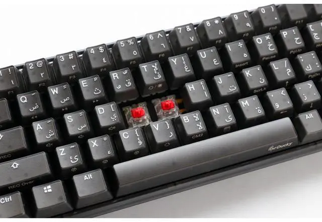 Alt view image 3 of 7 - Ducky One 3 Aura Black Mini - Arabic - Red Switch - Black