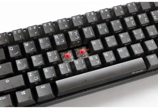 Alt view image 3 of 7 - Ducky One 3 Aura Black Mini - Arabic - Silent Red Switch - Black