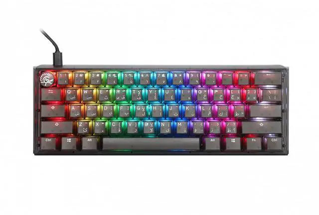 Main image of Ducky One 3 Aura Black Mini - Arabic - Silent Red Switch - Black