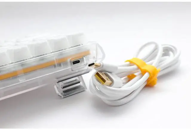 Alt view image 6 of 7 - Ducky One 3 Aura White Mini - Arabic - Red Switch - White