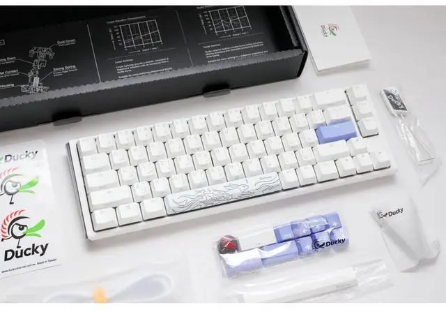 Alt view image 7 of 7 - Ducky One 3 SF - Arabic - Blue Switch - White