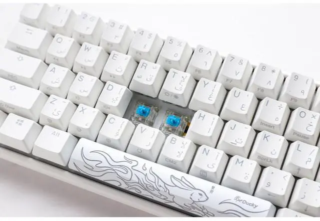 Alt view image 3 of 7 - Ducky One 3 SF - Arabic - Blue Switch - White