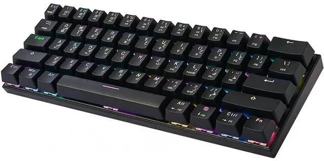 Alt view image 2 of 3 - Motospeed SK62 RGB Mechanical Game Keyboard Black - Red Arabic Switch