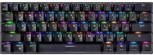 Main image of Motospeed SK62 RGB Mechanical Game Keyboard Black - Red Arabic Switch