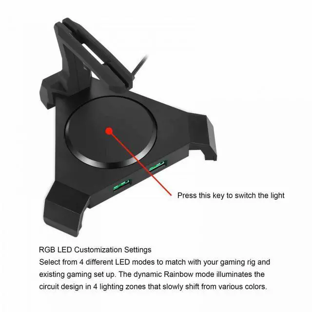 Alt view image 6 of 7 - Motospeed Game Mouse Bungee Q20