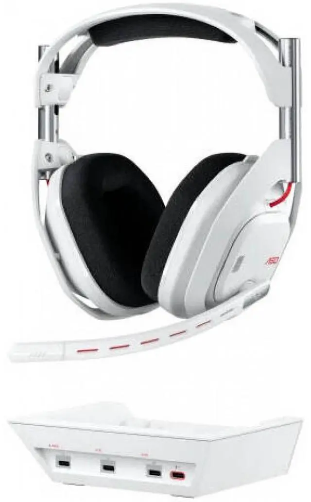 Alt view image 3 of 6 - Astro A50 LIGHTSPEED Wireless Gaming Headset Gen5 + Base Station [PS5 - PC - PS4 - Xbox ] - White