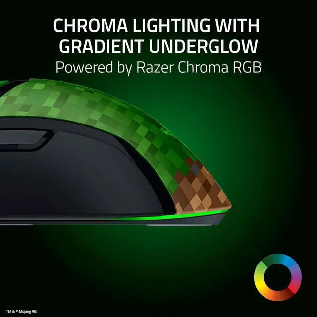 Alt view image 7 of 7 - Razer Cobra Wired Gaming Mouse  Minecraft Edition