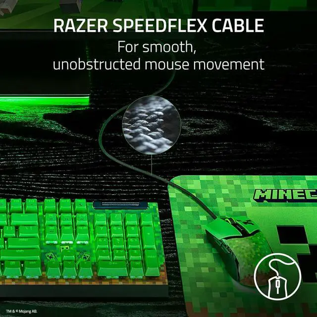 Alt view image 2 of 7 - Razer Cobra Wired Gaming Mouse  Minecraft Edition