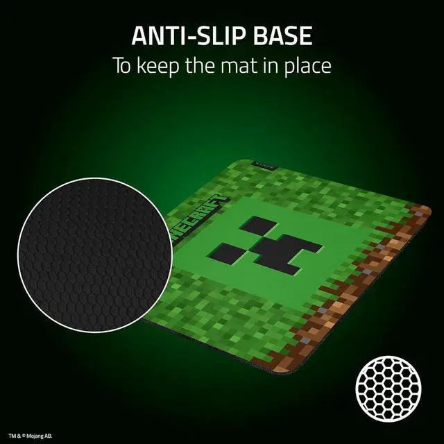 Alt view image 5 of 7 - Razer Gigantus V2 Medium Gaming Mouse Pad  Minecraft Edition