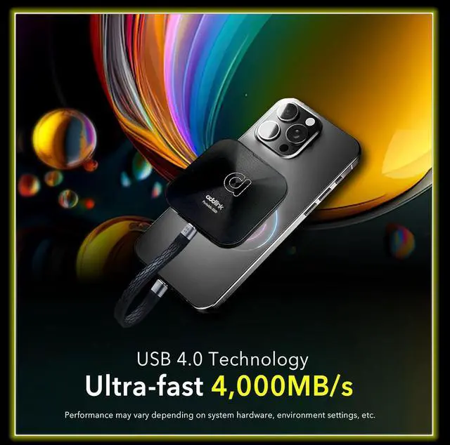 Alt view image 2 of 6 - Addlink P30 1TB Portable SSD Type-C (USB 4.0)