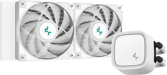 Alt view image 2 of 5 - Deepcool AIO Liquid Cooler LE520 A- RGB - White