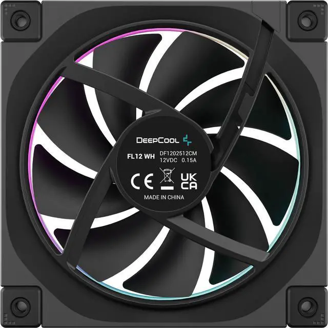 Alt view image 2 of 5 - Deepcool FL12 1xFan ARGB 120mm PWM - Black