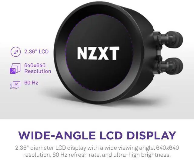 Alt view image 2 of 7 - NZXT Kraken Elite 240 RGB Cooler 240mm - Black