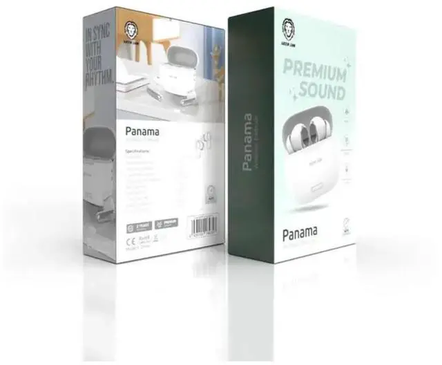 Alt view image 2 of 2 - Green Lion Panama Wireless Earbuds - White