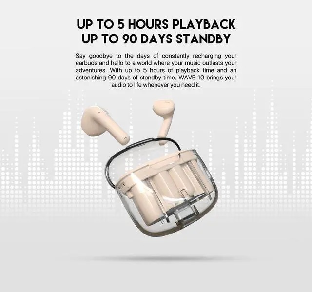 Alt view image 2 of 6 - Fantech TW10 True Wireless Earset - White