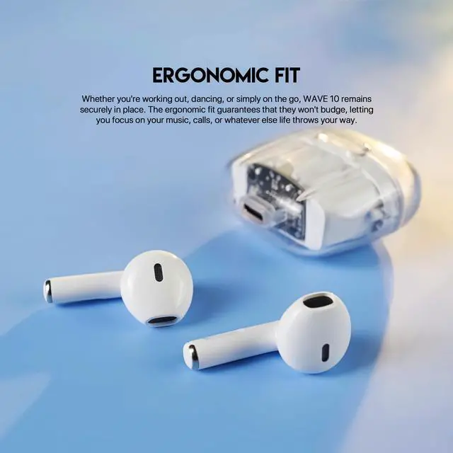 Alt view image 3 of 6 - Fantech TW10 True Wireless Earset - White