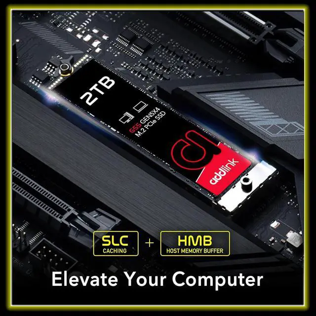 Alt view image 3 of 5 - Addlink G55 NVMe Gen 5 M.2 - 2TB