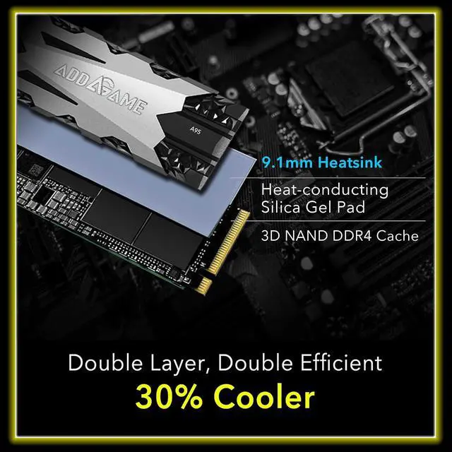 Alt view image 4 of 7 - Addlink A95 NVMe Gen 4 M.2 - 2TB - Supports PS5