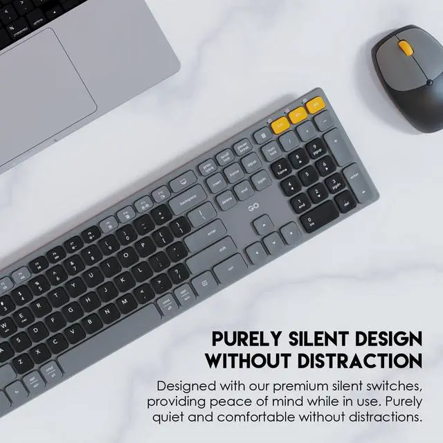 Alt view image 5 of 7 - Fantech GO WK895 Wireless Keyboard Mouse combo - Black