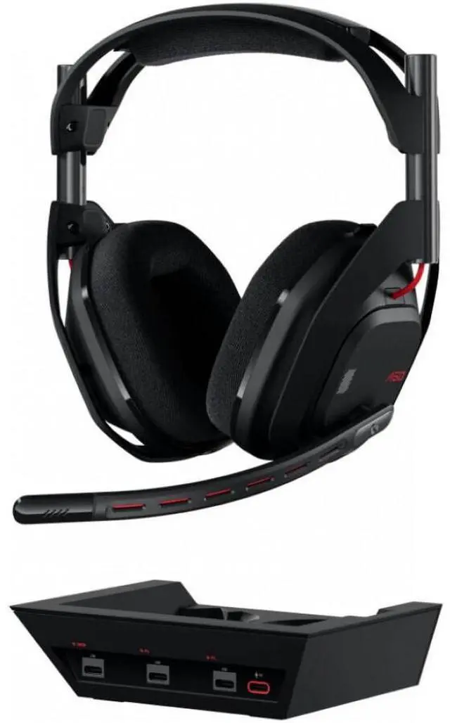 Alt view image 4 of 7 - Astro A50 LIGHTSPEED Wireless Gaming Headset Gen5 + Base Station [PS5 - PC - PS4 - Xbox ] - Black
