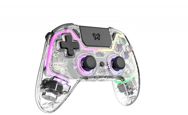 Alt view image 3 of 6 - EMG Gaming Controller - Artic Glow P401 - PS4