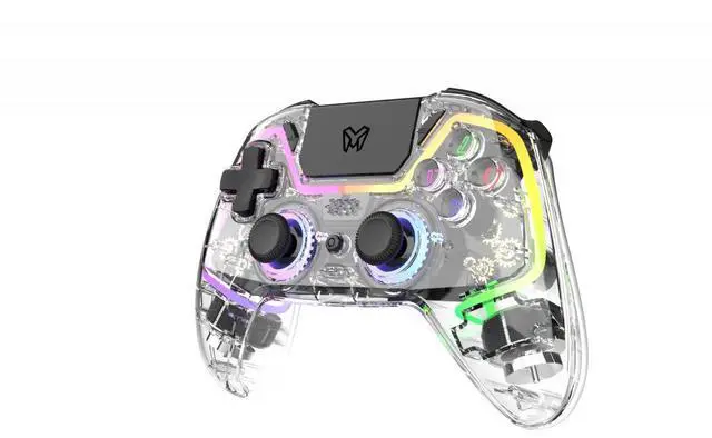 Alt view image 2 of 6 - EMG Gaming Controller - Artic Glow P401 - PS4