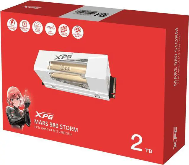 Alt view image 6 of 6 - XPG MARS Storm 980 Gen 5 NVME M.2 - 2TB